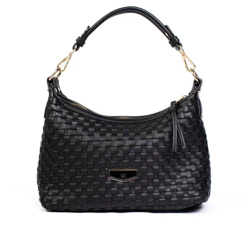 Bolsa Feminina WJ Hobo Média Tressê Preto - U