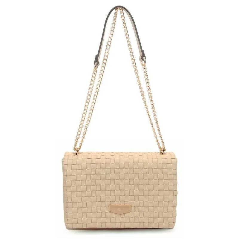 Bolsa Tiracolo WJ Acessórios Feminina Bege UNICO