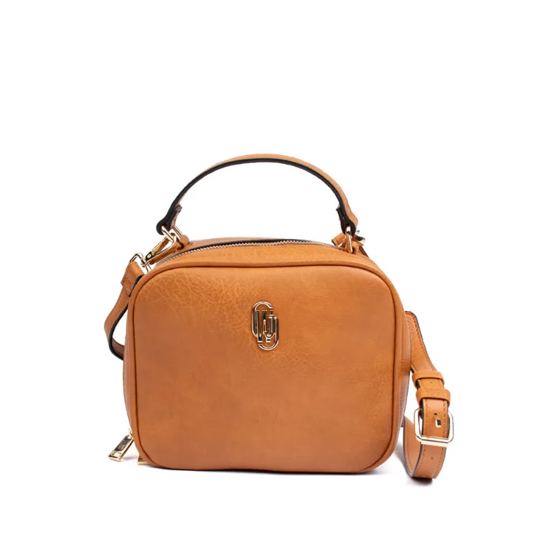 Bolsa Feminina WJ Transversal Pequena Burnished Caramelo - U