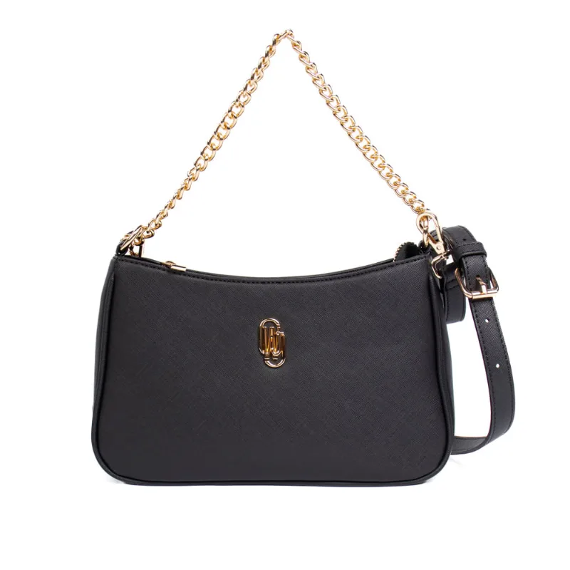 Bolsa Feminina WJ Tiracolo Texturizada Preto - U