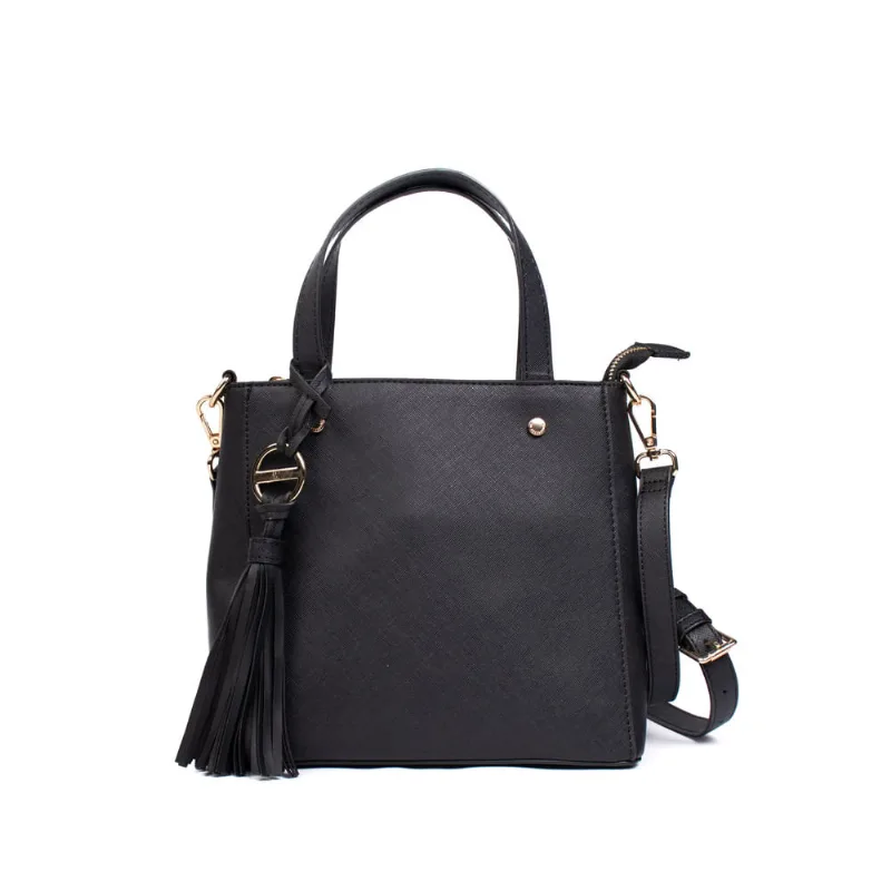 Bolsa Feminina WJ Tiracolo Pequena Estruturada Preto - U