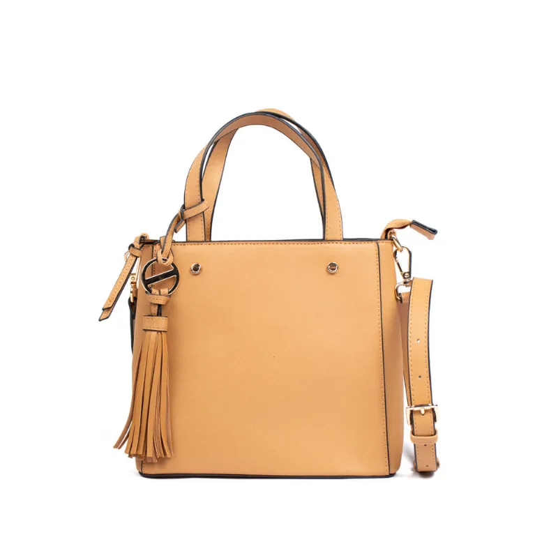 Bolsa Feminina WJ Tiracolo Pequena Estruturada Caramelo - U