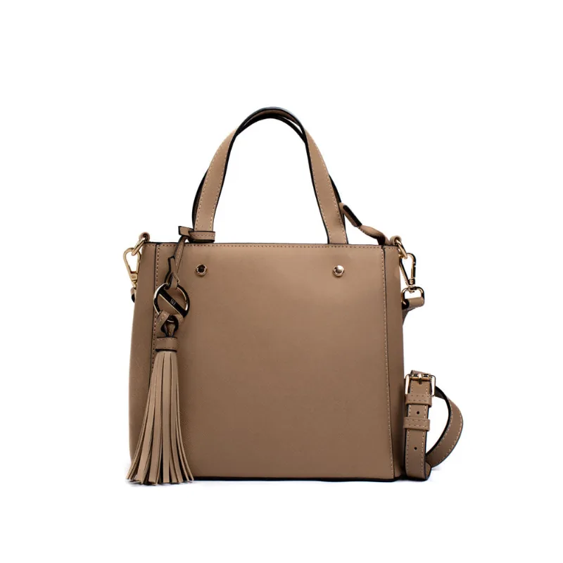 Bolsa Feminina WJ Tiracolo Pequena Estruturada Bege - U