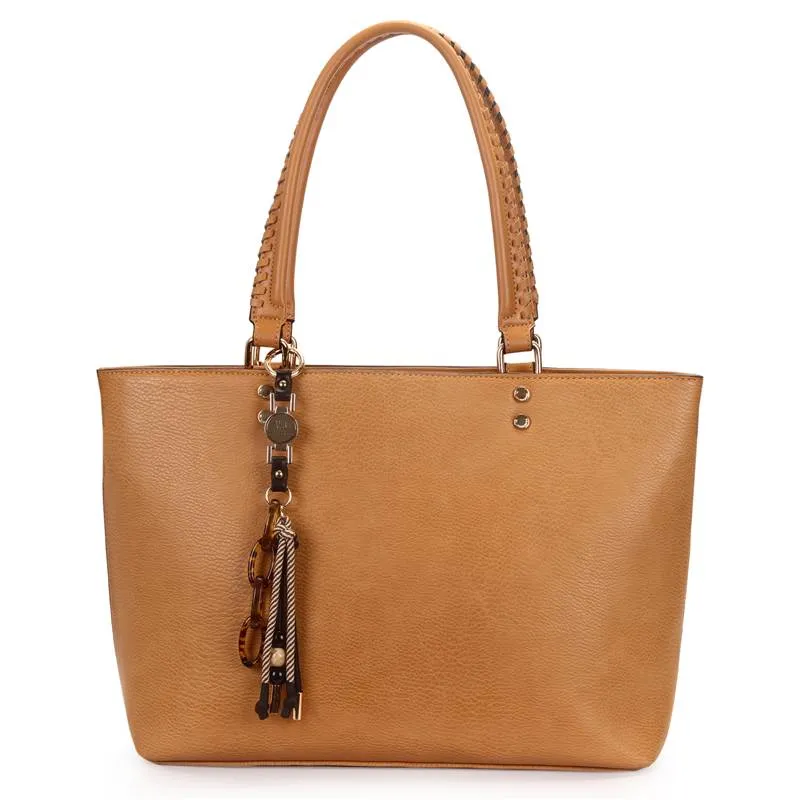 Bolsa Shopping Bag WJ Chaveiro Personalizado Feminina Caramelo UNICO