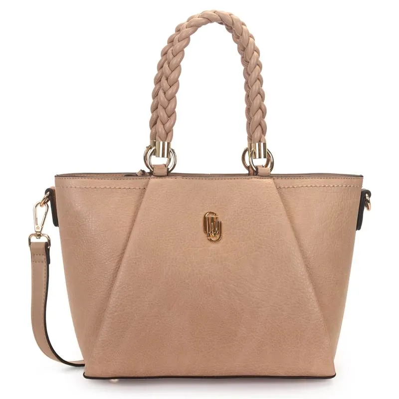 Bolsa Satchel WJ Feminina Bege UNICO