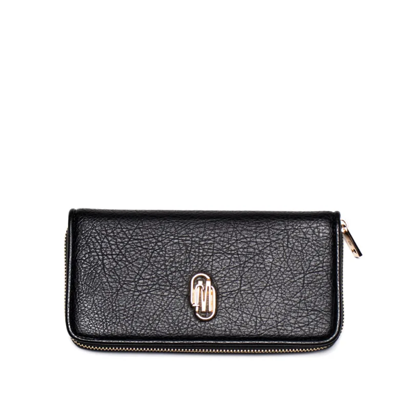 Carteira Feminina WJ Burnished Moderna Preto - U