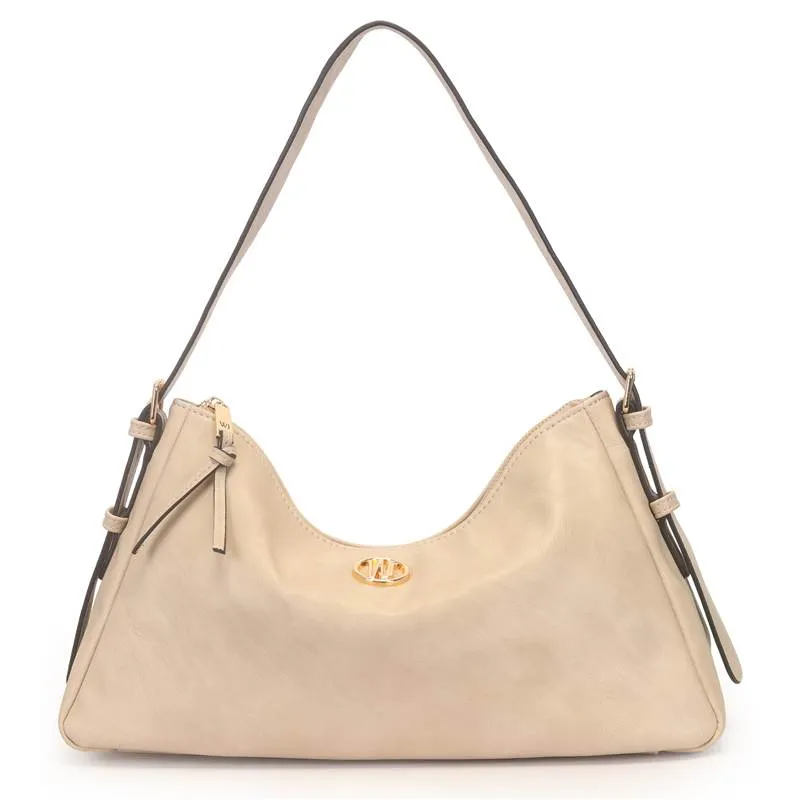 Bolsa Hobo WJ Feminina Bege UNICO