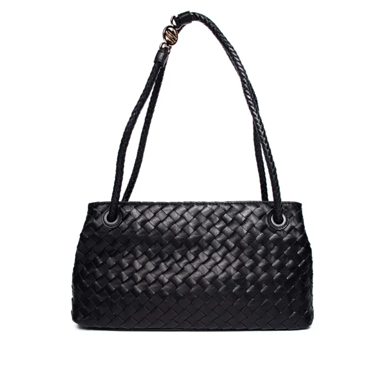 Bolsa Feminina Wj Tote Tressê Divisórias Preto - U