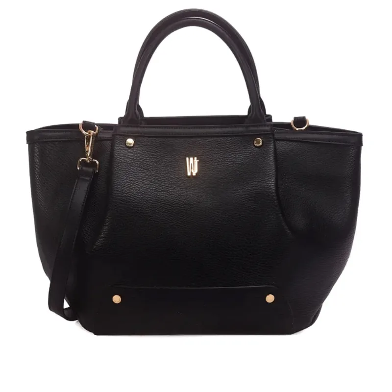 Bolsa Feminina Wj Tote Pregas Grande Preto - U