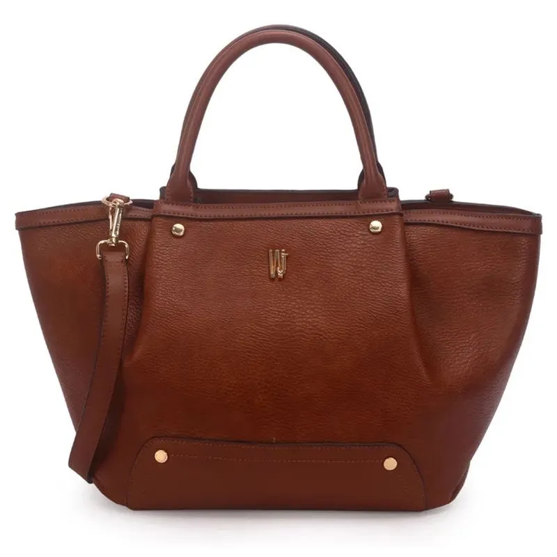 Bolsa Wj Satchel Grande Feminina Café UNICO
