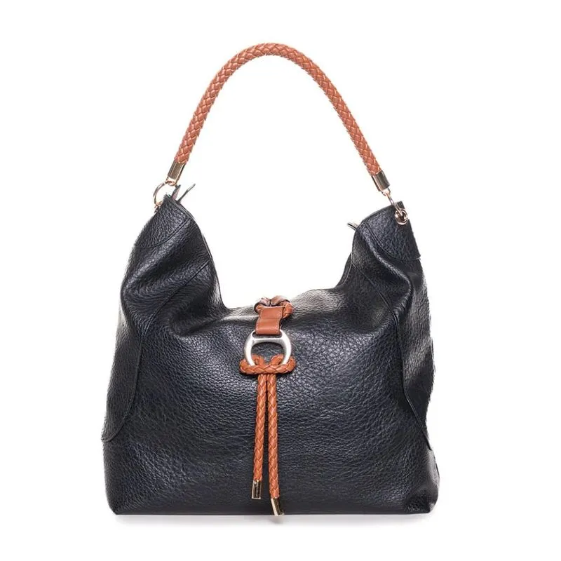 Bolsa Feminina Casual WJ Acessórios Preta Trançada UNICO