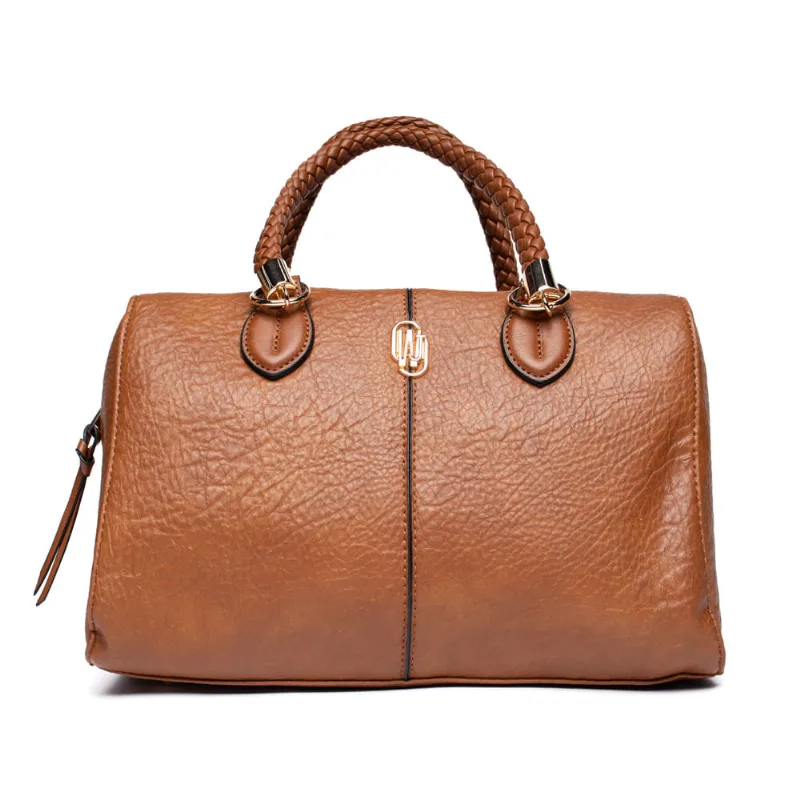 Bolsa Feminina Wj Baú Alça Trançada Caramelo - U