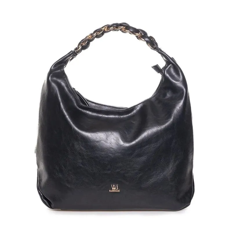 Bolsa Feminina Hobo WJ Preta De Ombro UNICO