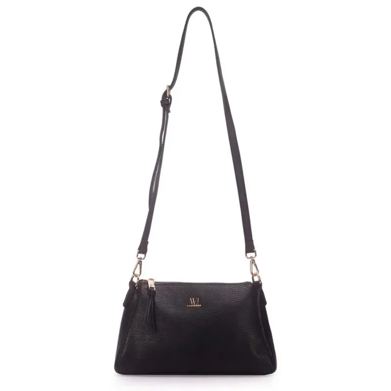 Bolsa Wj Transversal Média Feminina Preta UNICO