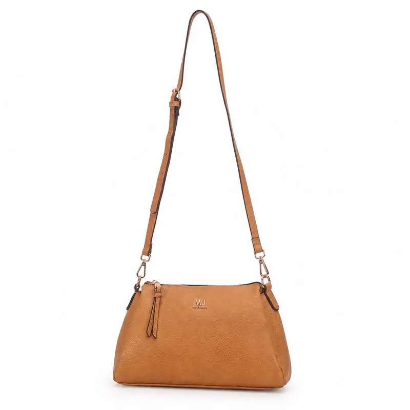 Bolsa Wj Transversal Média Feminina Camel UNICO