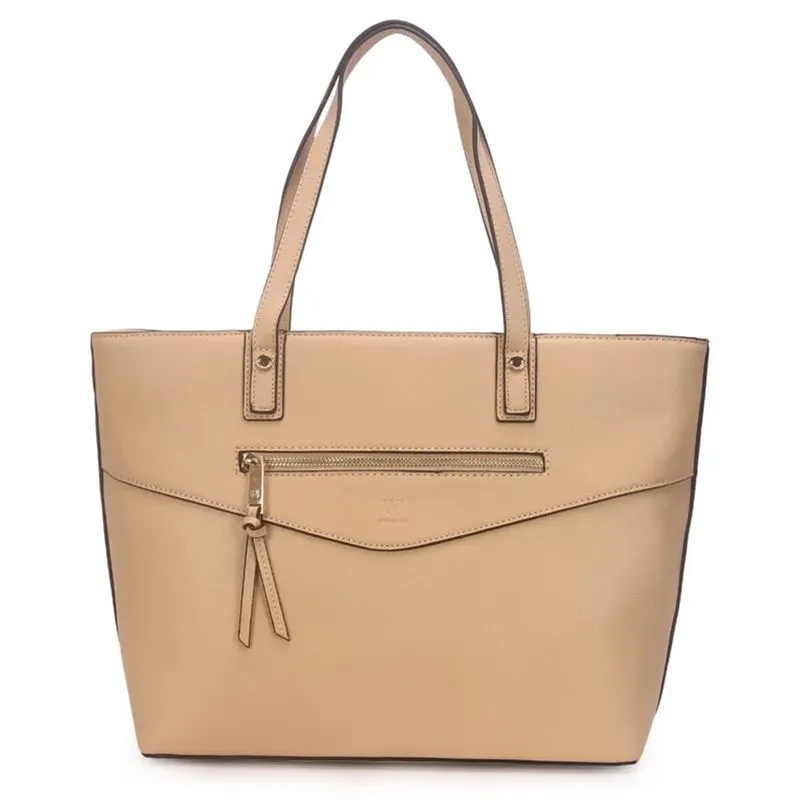 Bolsa Wj Shopping Bag Grande Feminina Bege UNICO