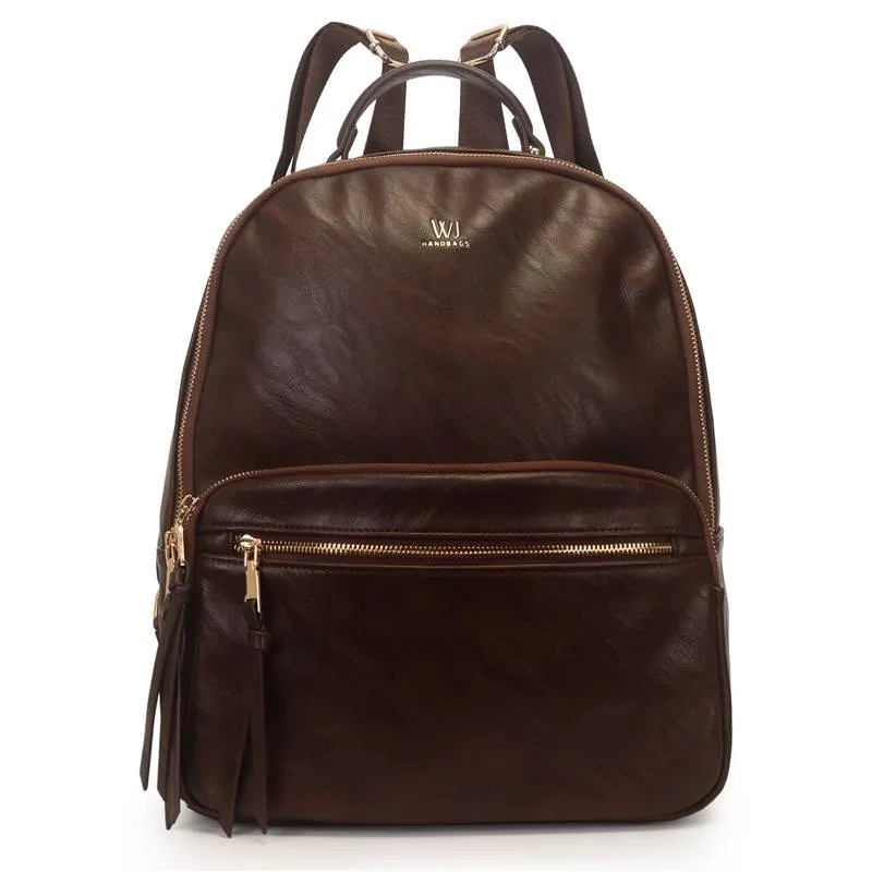 Mochila Wj Café Casual Feminina UNICO