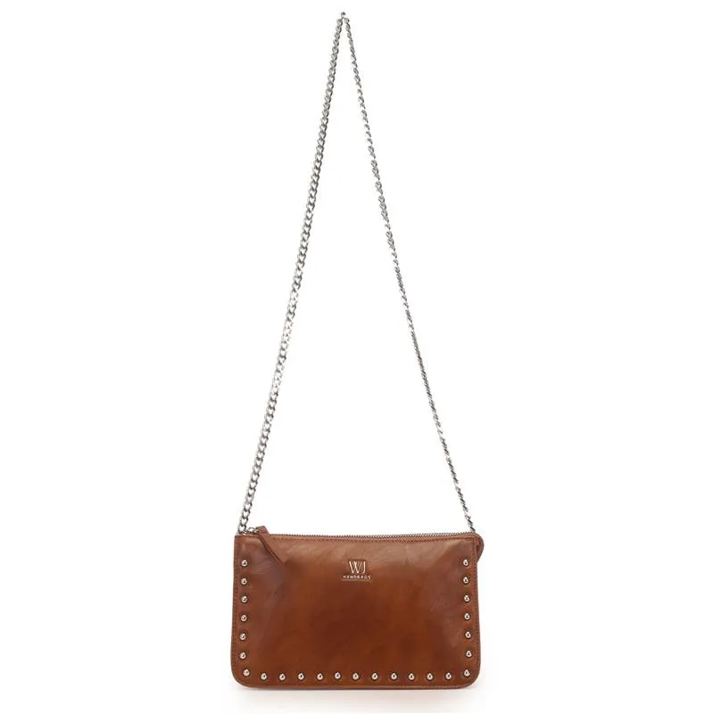 Bolsa Transversal WJ Caramelo Tachas UNICO