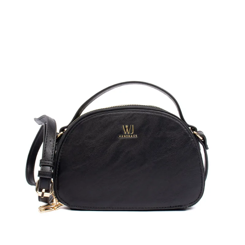 Bolsa Feminina WJ Transversal Pequena Burnished Preto - U
