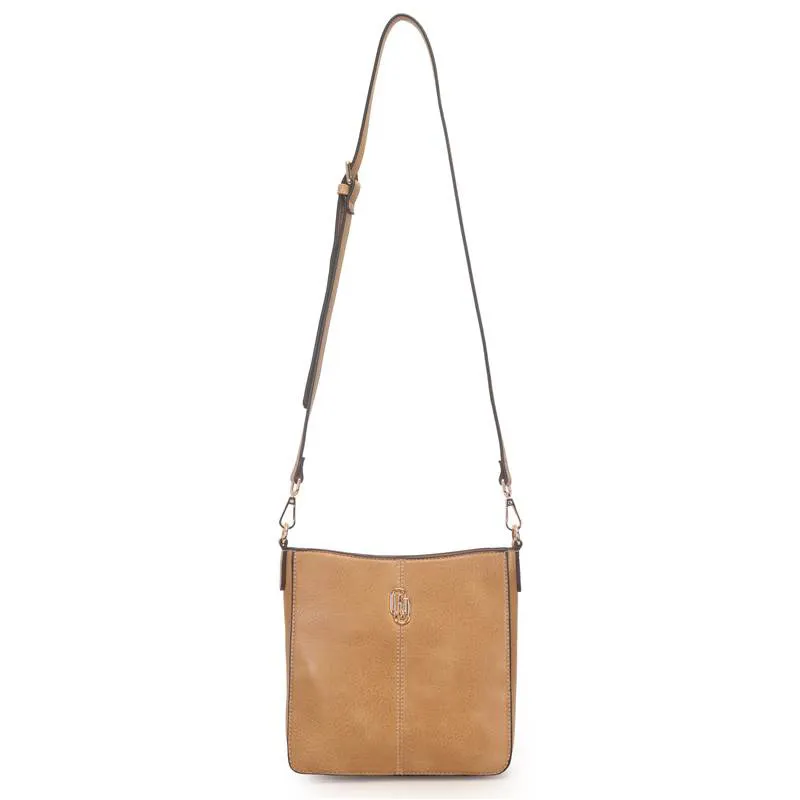 Bolsa Transversal WJ Media Bege Feminina UNICO