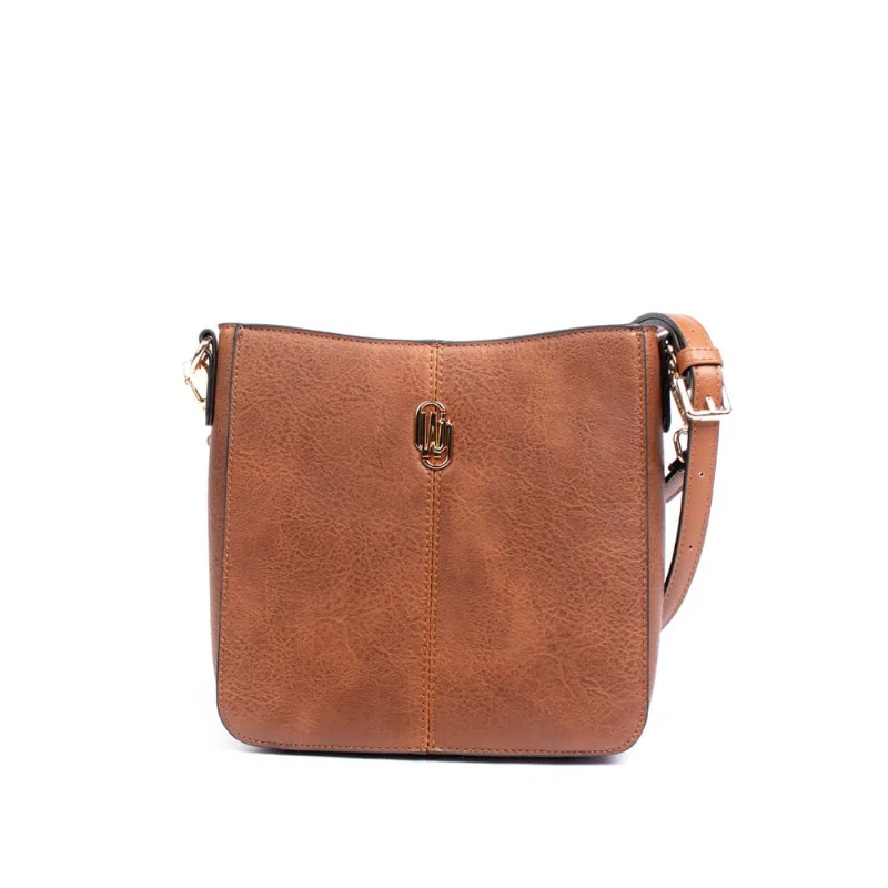 Bolsa Feminina WJ Transversal Média Caramelo - U