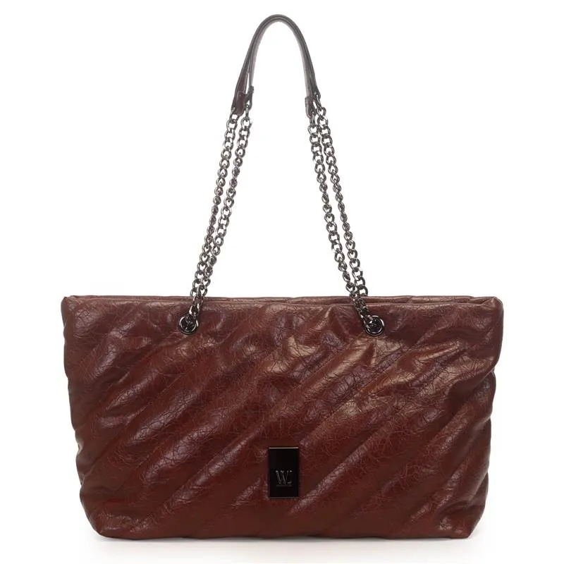 Bolsa Shopping Bag WJ Feminina Café UNICO