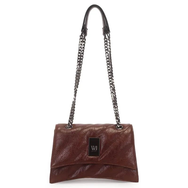 Bolsa Ombro WJ Feminina Marrom UNICO