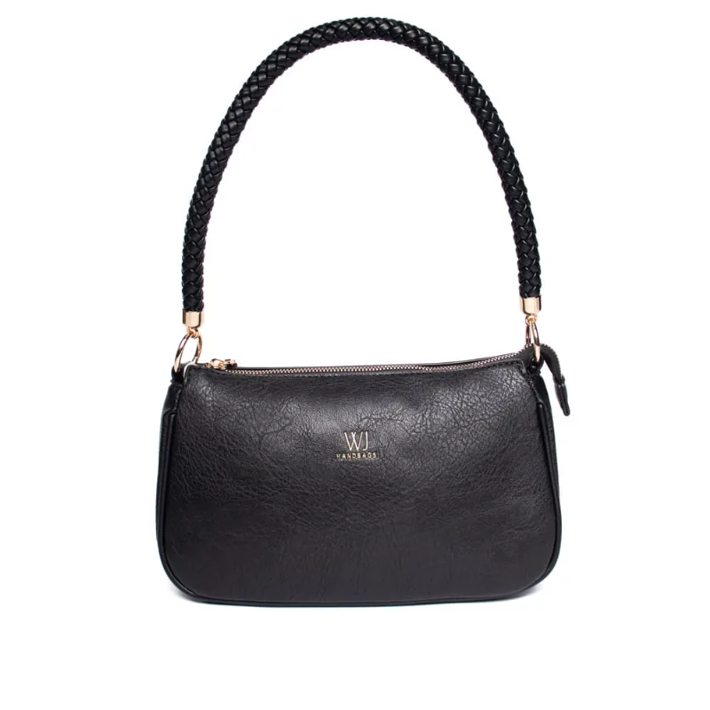 Bolsa Feminina Wj Alça Trançada Pequena Preto - U