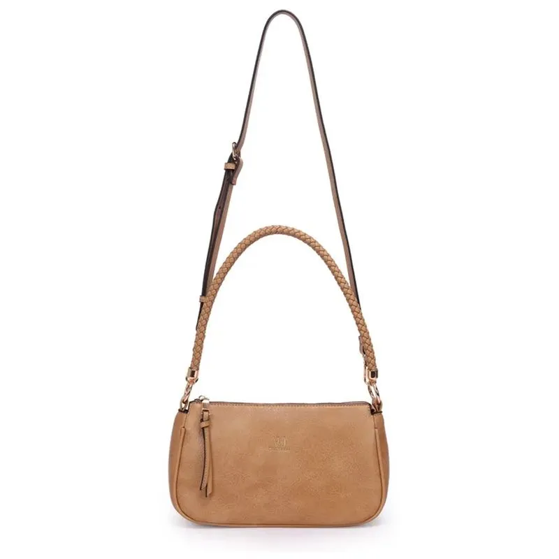 Bolsa Wj Transversal Tresse Feminina Bege UNICO
