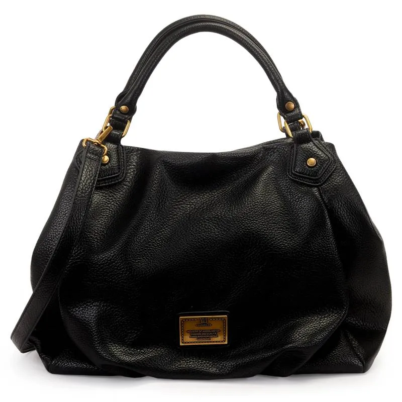 Bolsa WJ Satchel Drapeada Preta UNICO