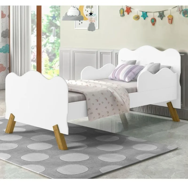 Mini Cama Infantil Nuvem Angel Branca