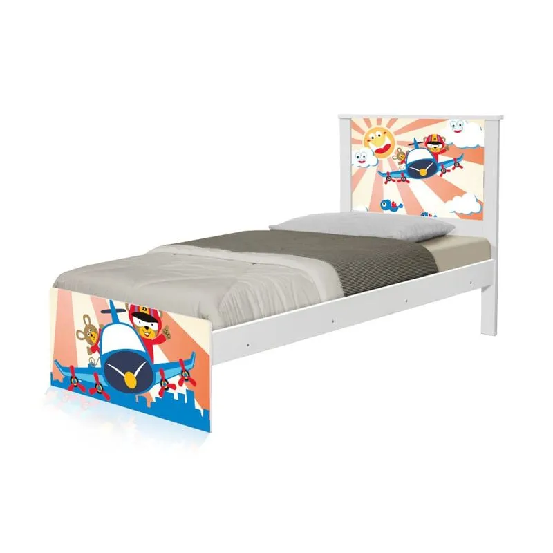 Cama Solteiro Patrulha Ursinhos com Colchão