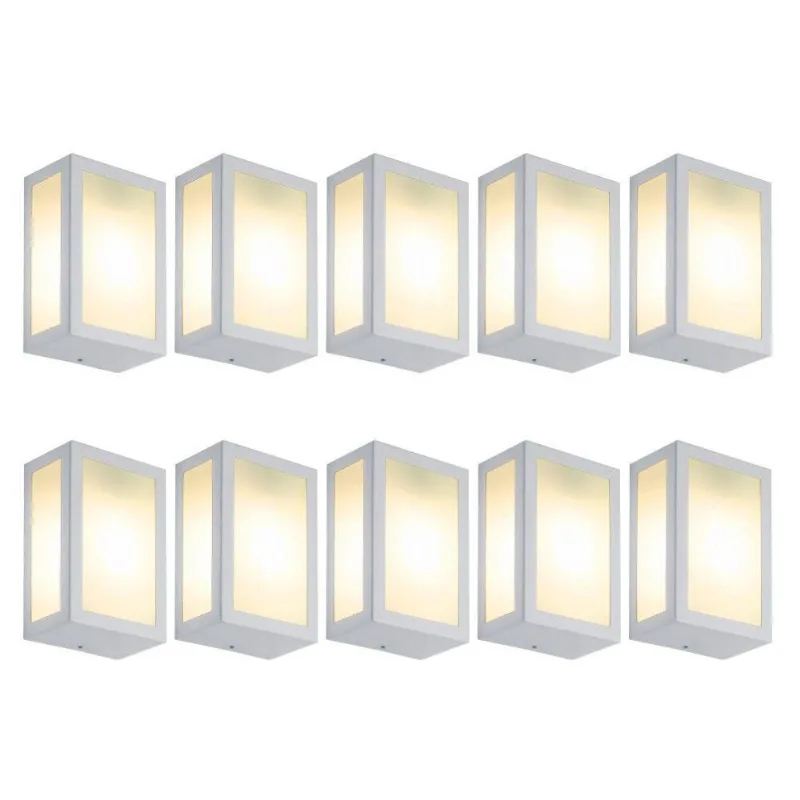 Arandela Fox Branco Kit Com 10