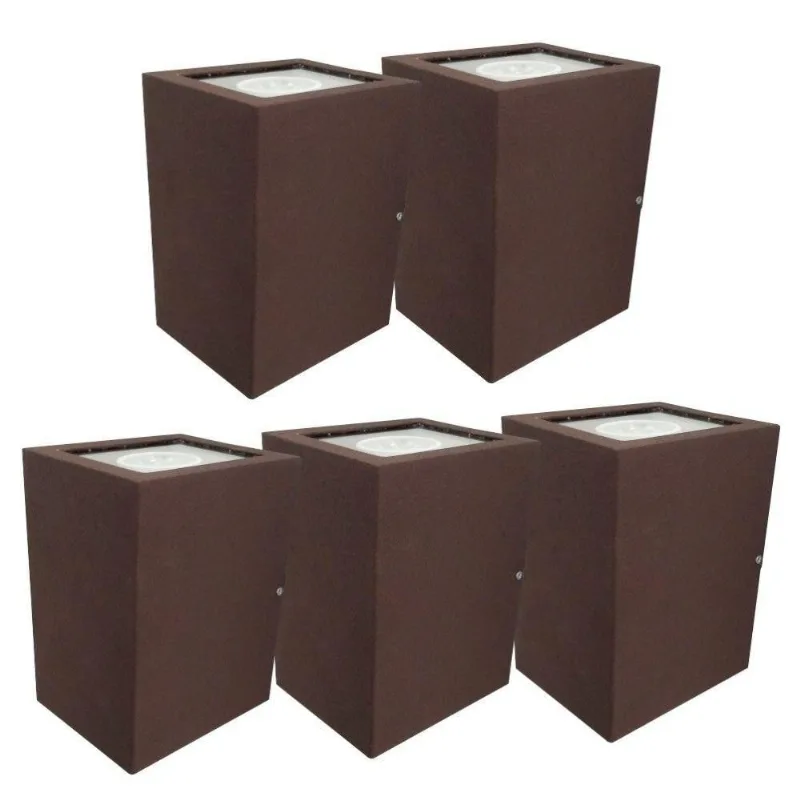 Arandela Premium Marrom Kit Com 5