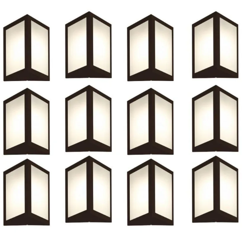 Arandela Triangular Marrom Kit Com 12