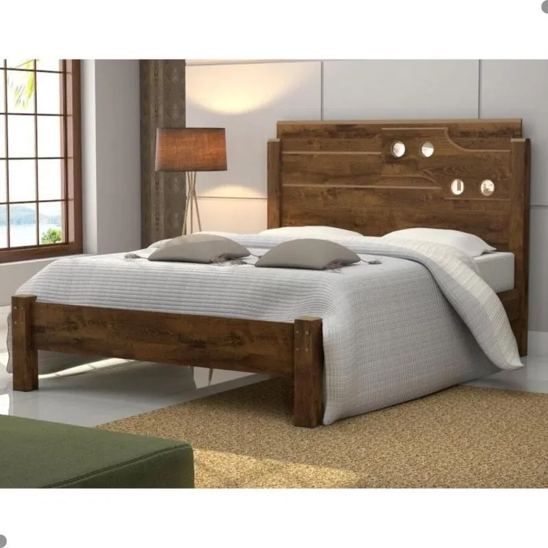 Cama Luíza Casal Com Cabeceira Malbec