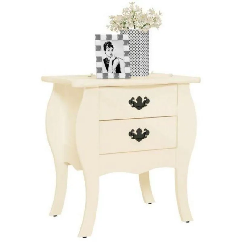 Mesa De Cabeceira Bombe Premier Off White