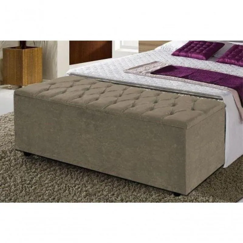 Récamier Marrocos Cama Casal Queen 150cm Imbuia