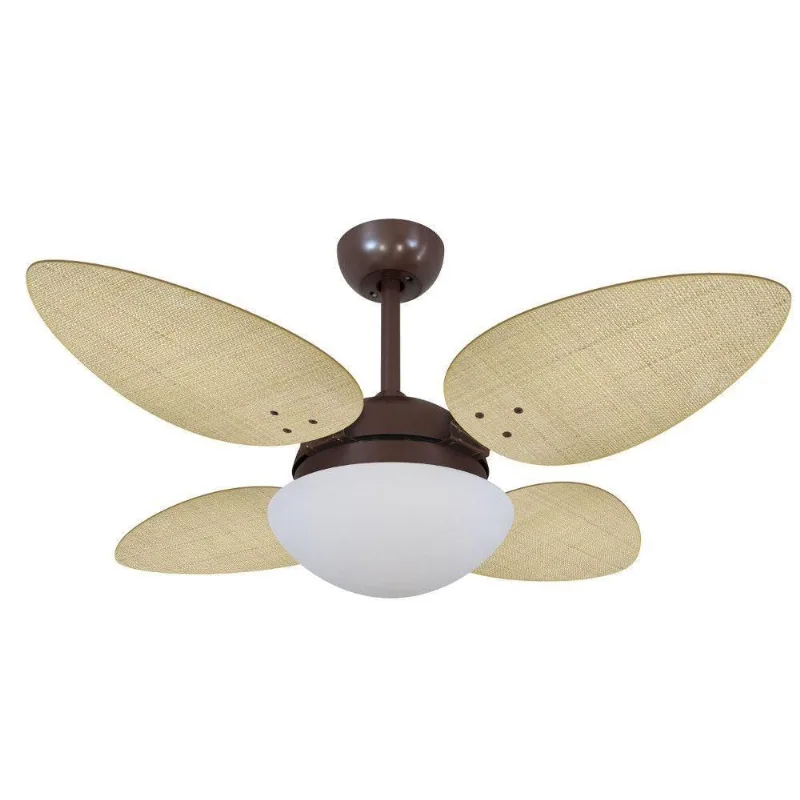 Ventilador De Teto Volare Petalo Palmae Natural 220V 220V