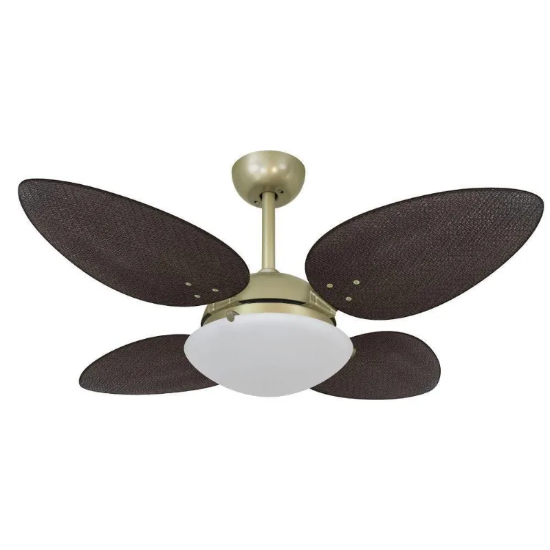 Ventilador De Teto Volare Petalo Palmae Tabaco 220V 220V