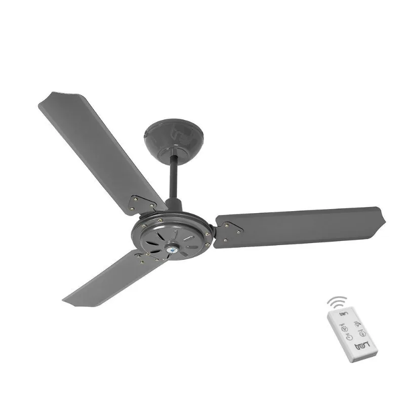 Ventilador Ipanema Grafite 220V 3 Pás E Controle 220V