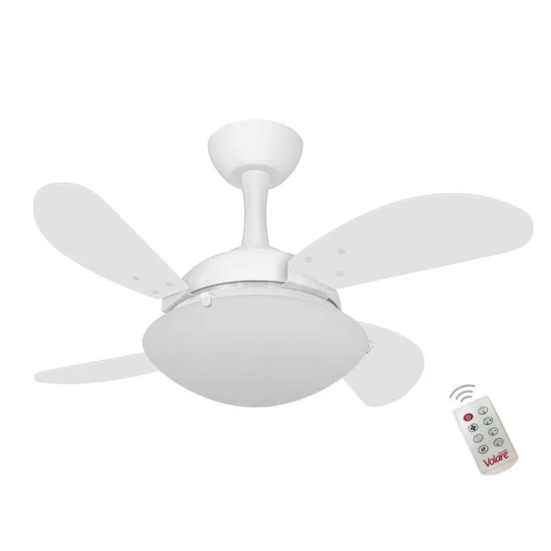 Ventilador Ventax Uno Mini 4 Pás Branco 220V Controle Remoto 220V