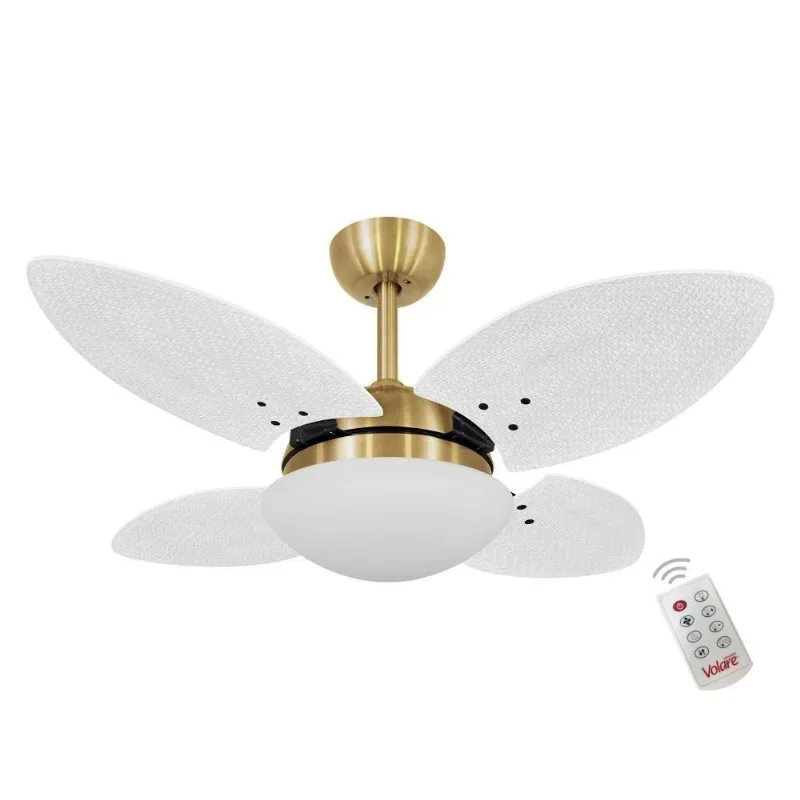 Ventilador Volare Mini P Palmae Branco 220v Controle Remoto