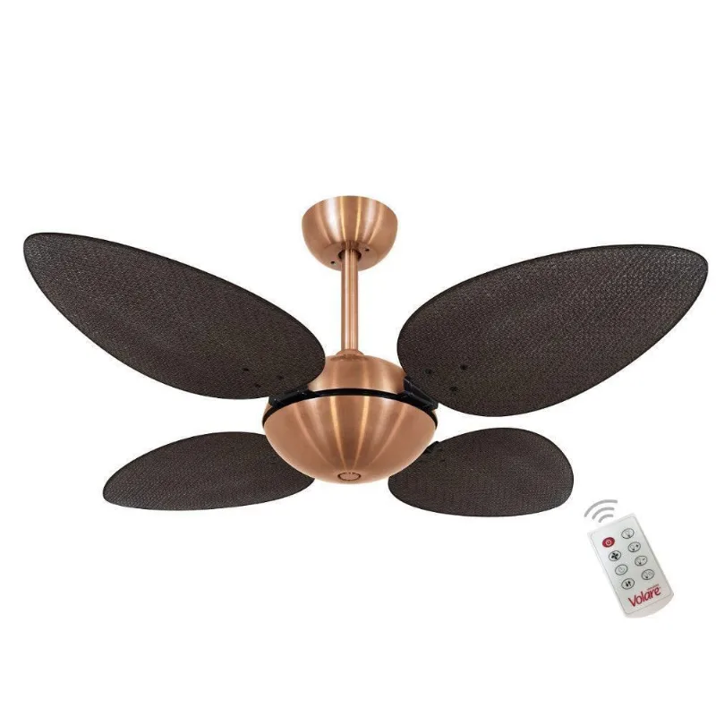 Ventilador Volare Off P Palmae Tabaco 127V E Controle Remoto 110V