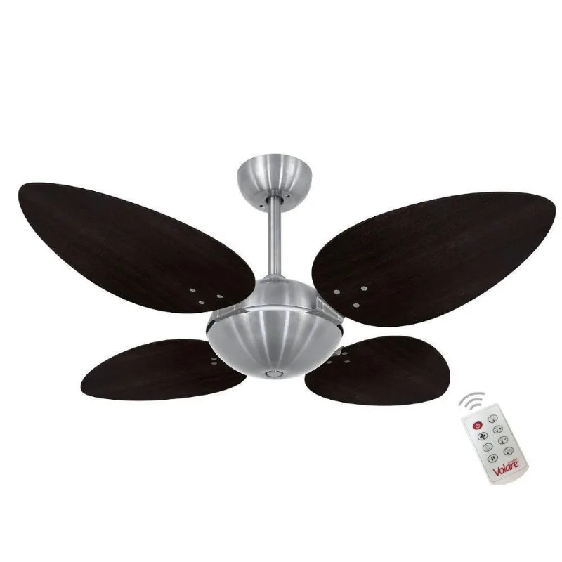 Ventilador Volare Offpetalo Quad Tabaco 127V Controle Remoto 110V