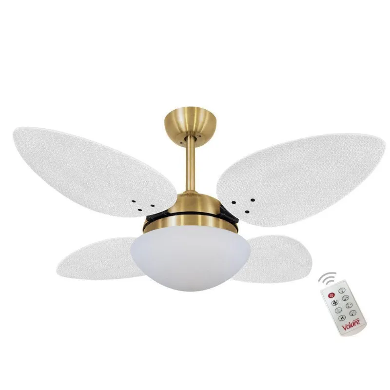 Ventilador Volare P Palmae Branco 220v E Controle Remoto 220V
