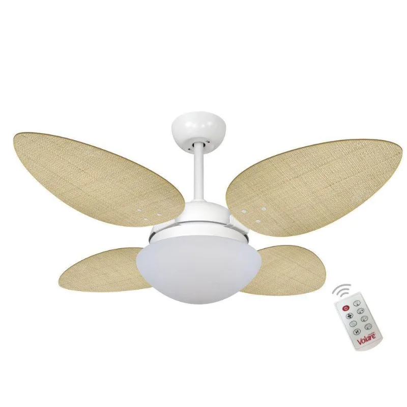 Ventilador Volare P Palmae Natural 127V E Controle Remoto 110V