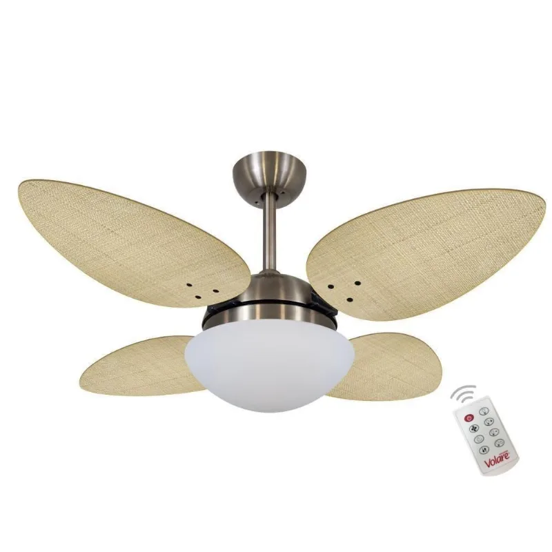 Ventilador Volare P Palmae Natural 220V E Controle Remoto
