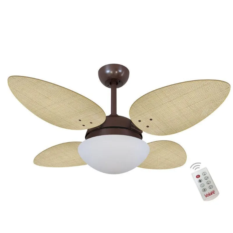 Ventilador Volare P Palmae Natural 220v E Controle Remoto 220V