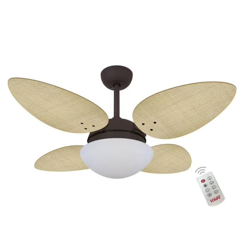 Ventilador Volare P Palmae Natural 220v E Controle Remoto 220V